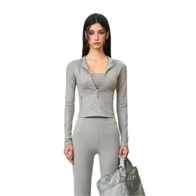 FUTURE Wave Elastic Training Hoodie Silver