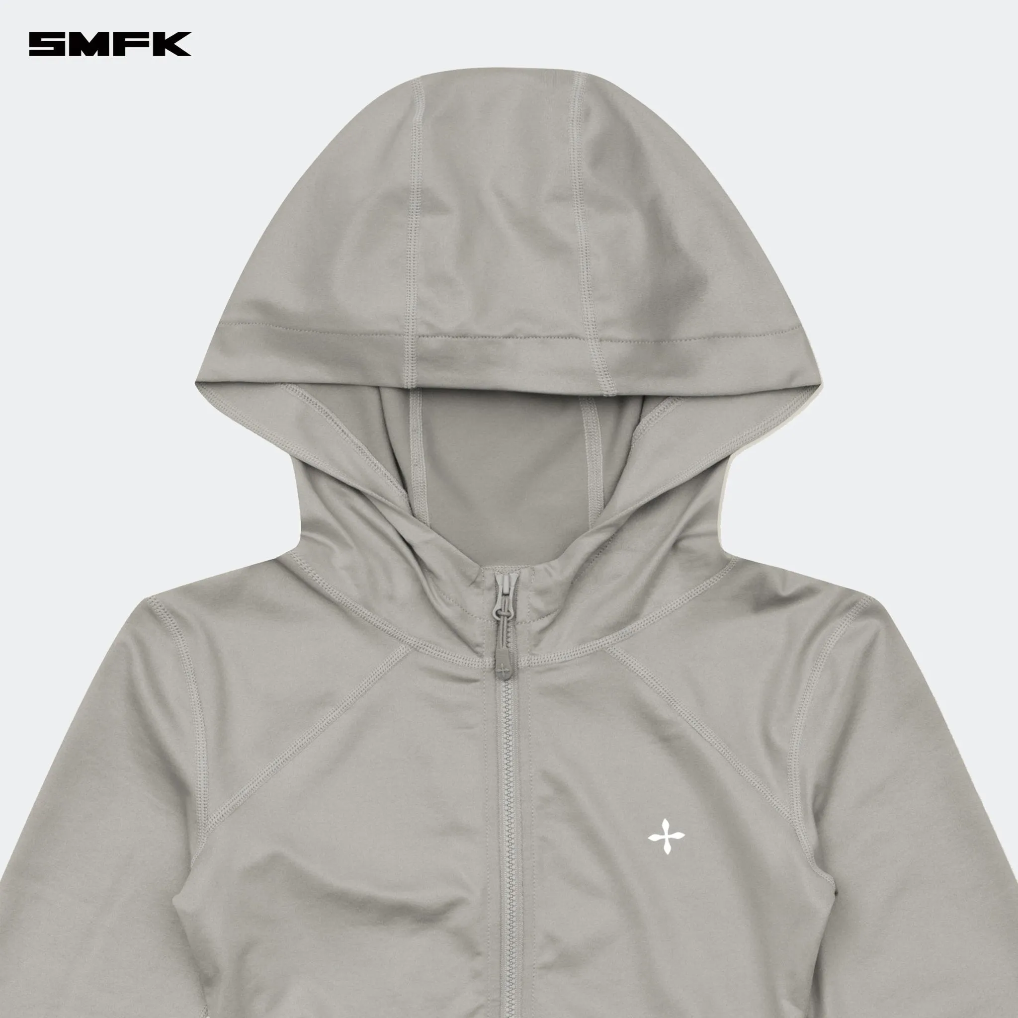 FUTURE Wave Elastic Training Hoodie Silver