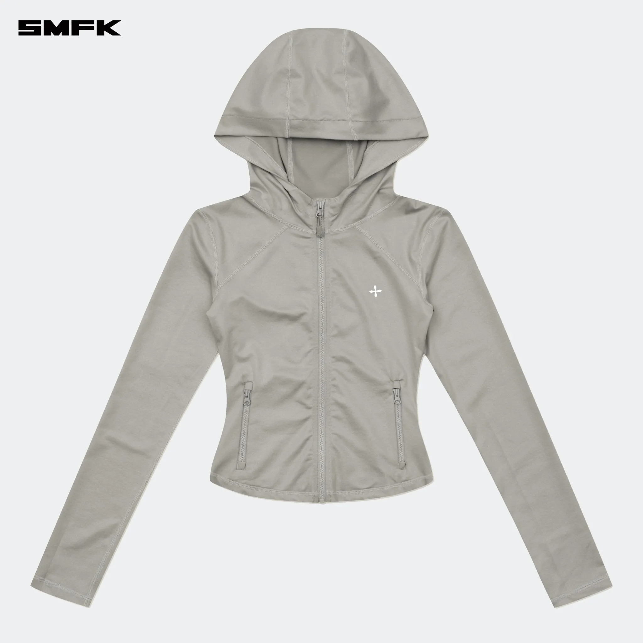 FUTURE Wave Elastic Training Hoodie Silver