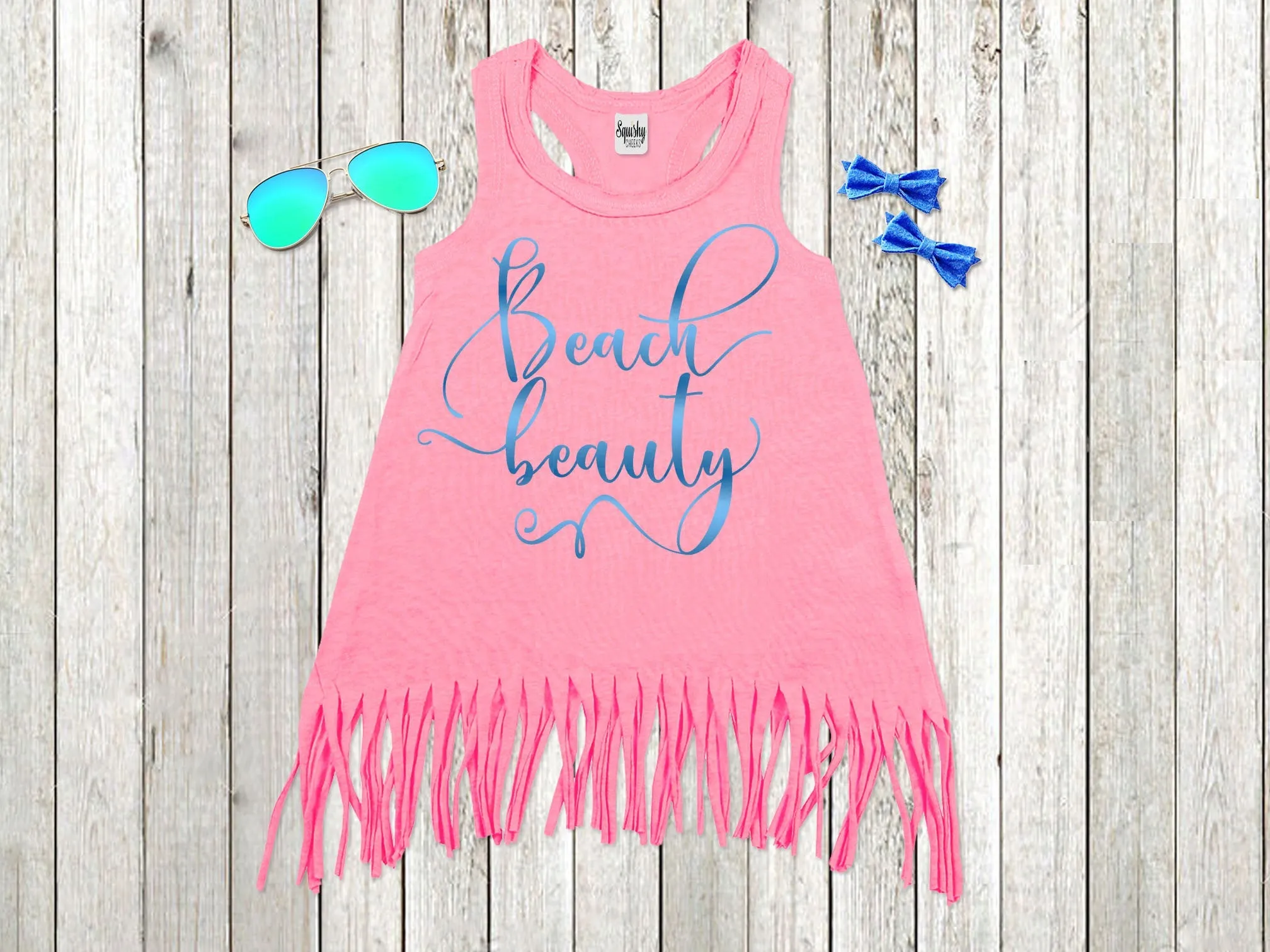 Girl's Summer Dress - Pineapple and Beach Beauty