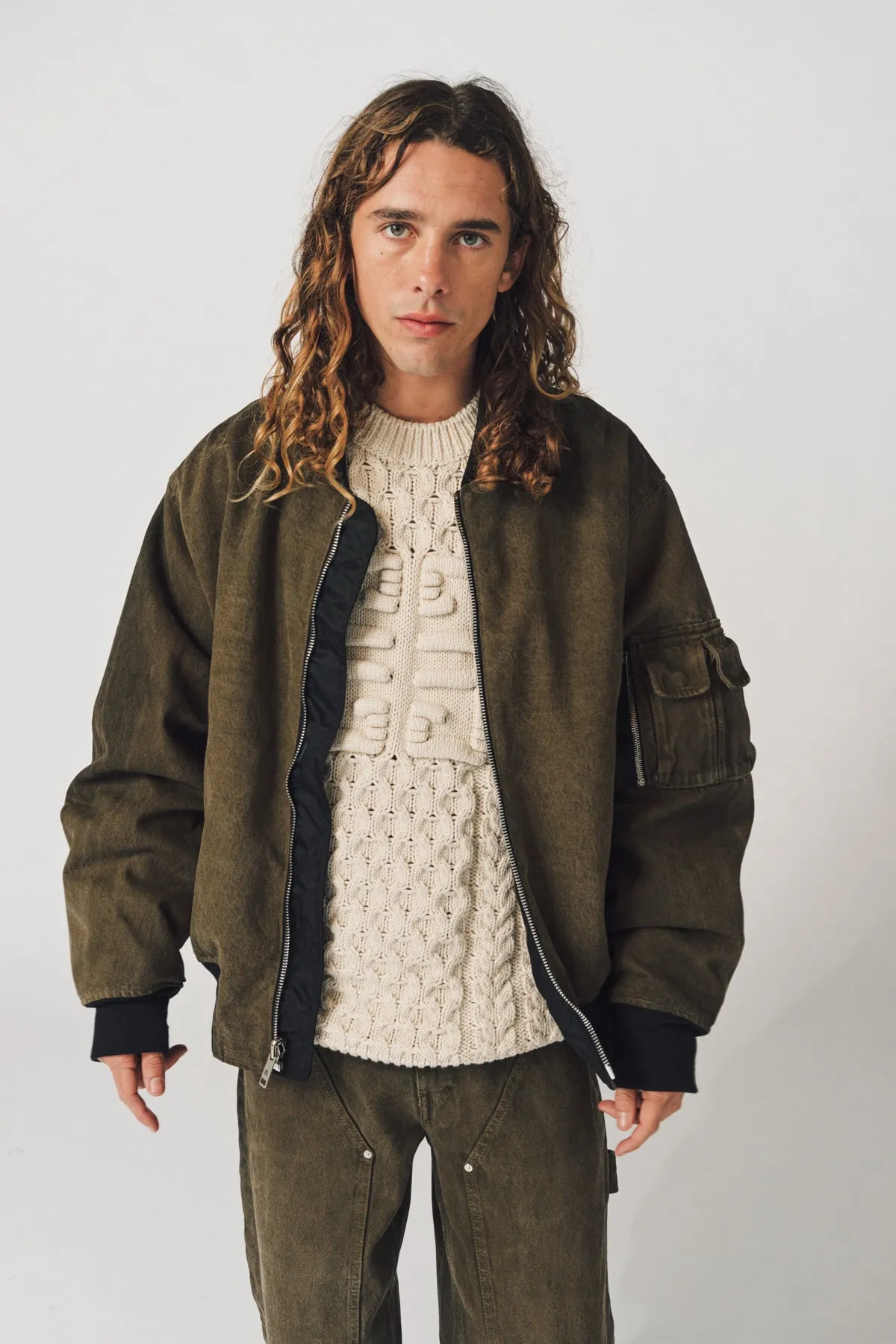 GIVENCHY | REVERSIBLE DENIM BOMBER JACKET