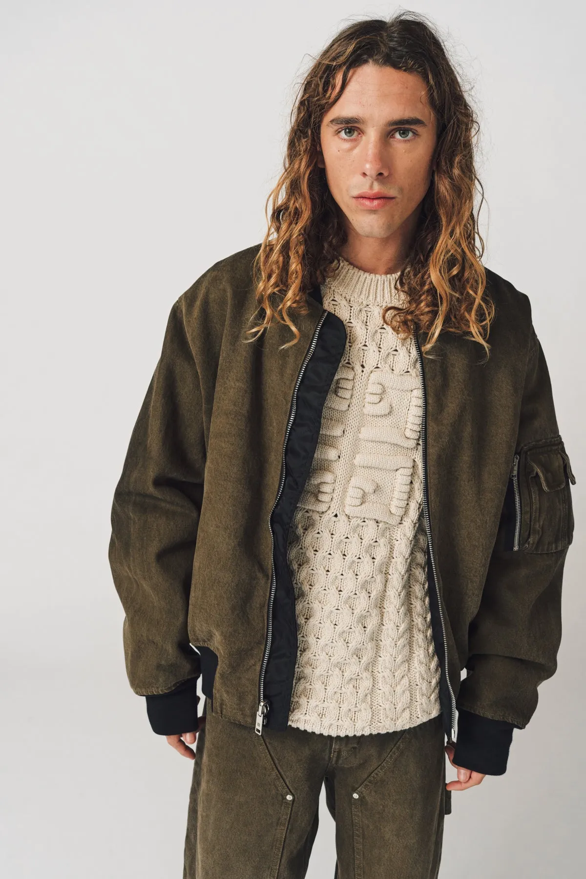 GIVENCHY | REVERSIBLE DENIM BOMBER JACKET