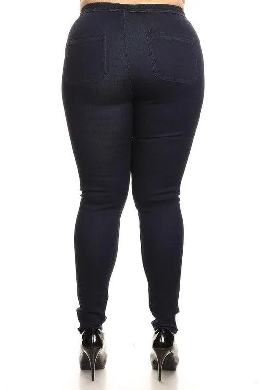 GP3100 PLUS high waist stretch skinny jeans