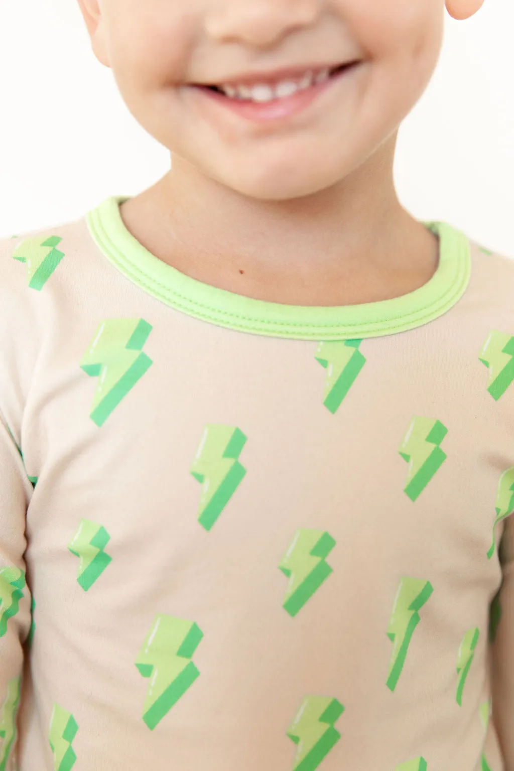 GREEN LIGHTNING BOLTS | LONG SLEEVE