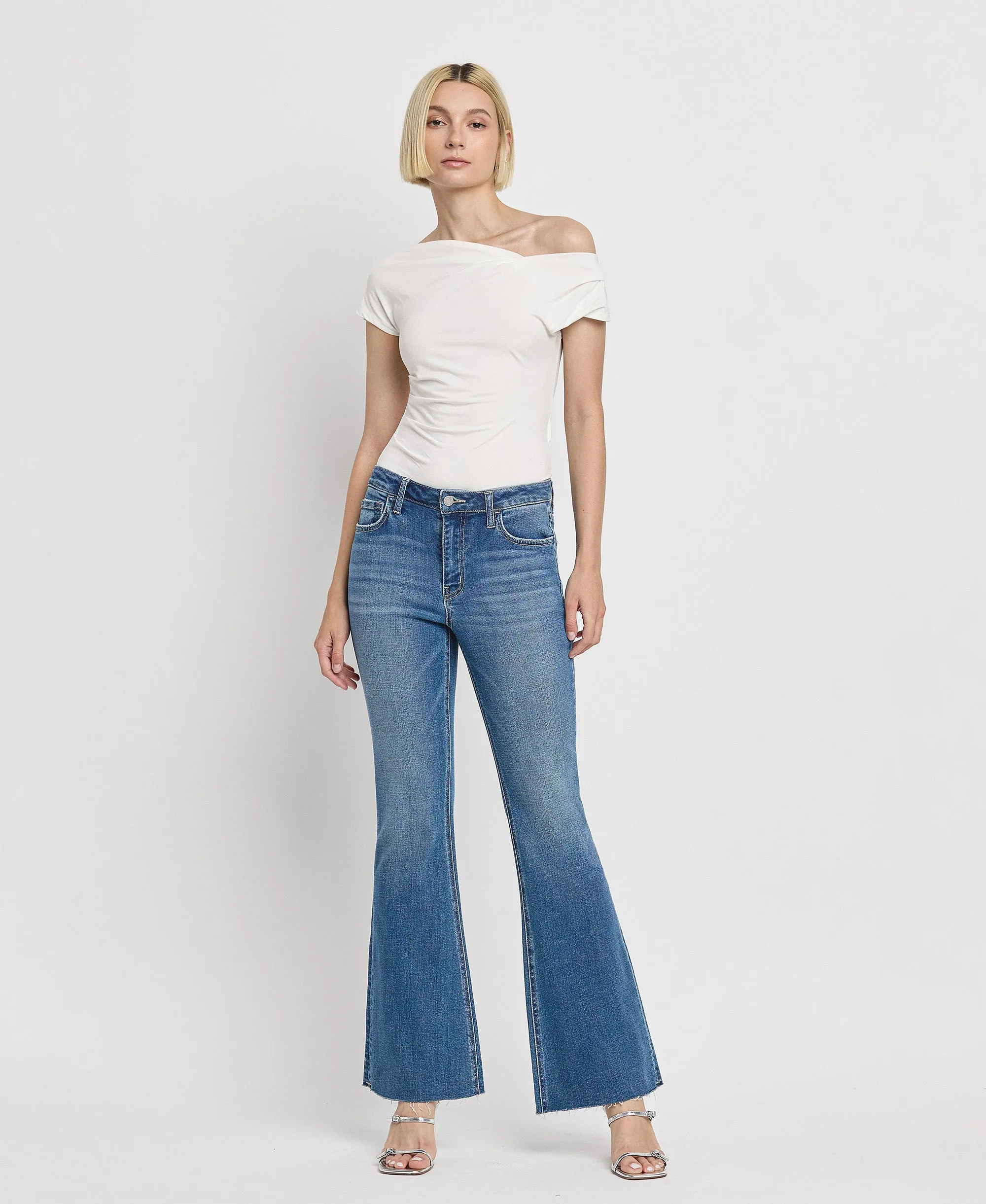 Hail - High Rise Relaxed Flare Jeans