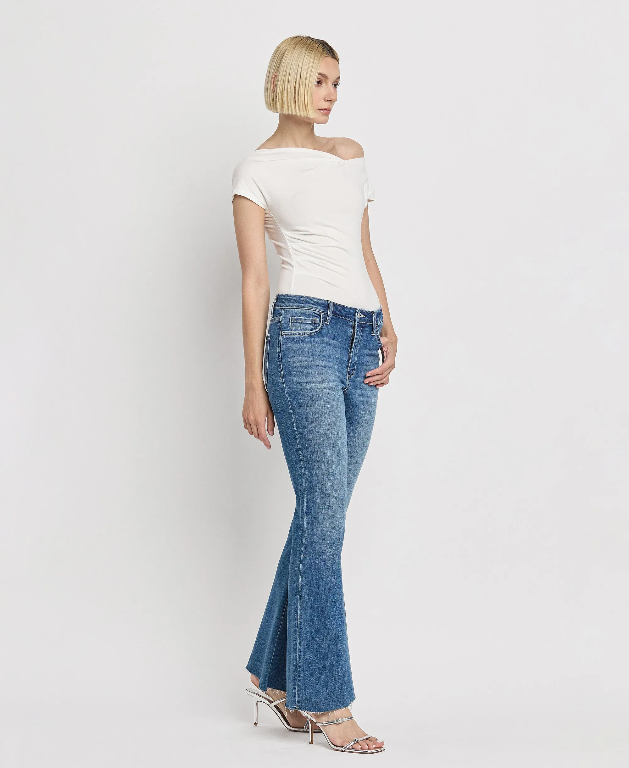 Hail - High Rise Relaxed Flare Jeans