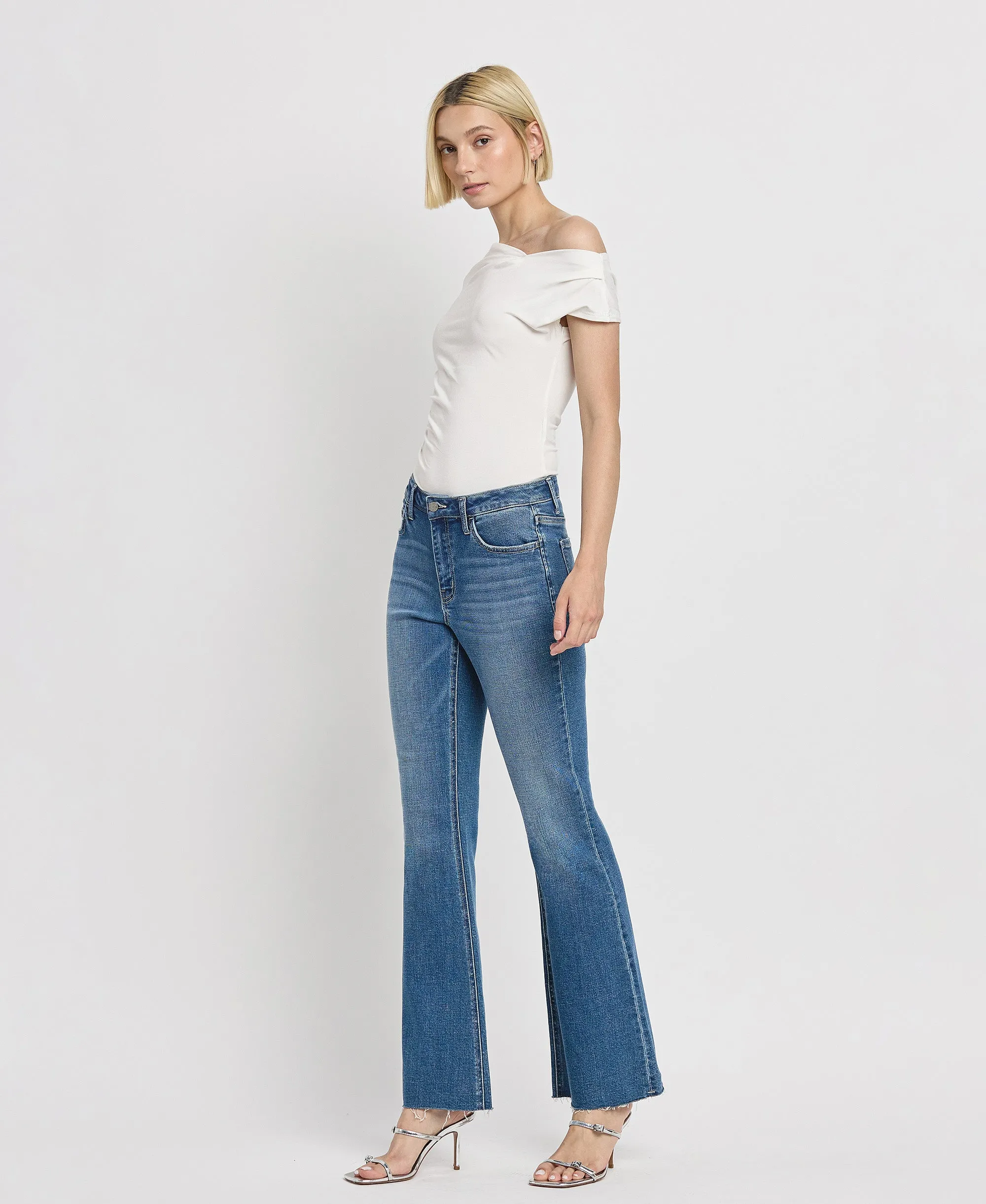 Hail - High Rise Relaxed Flare Jeans