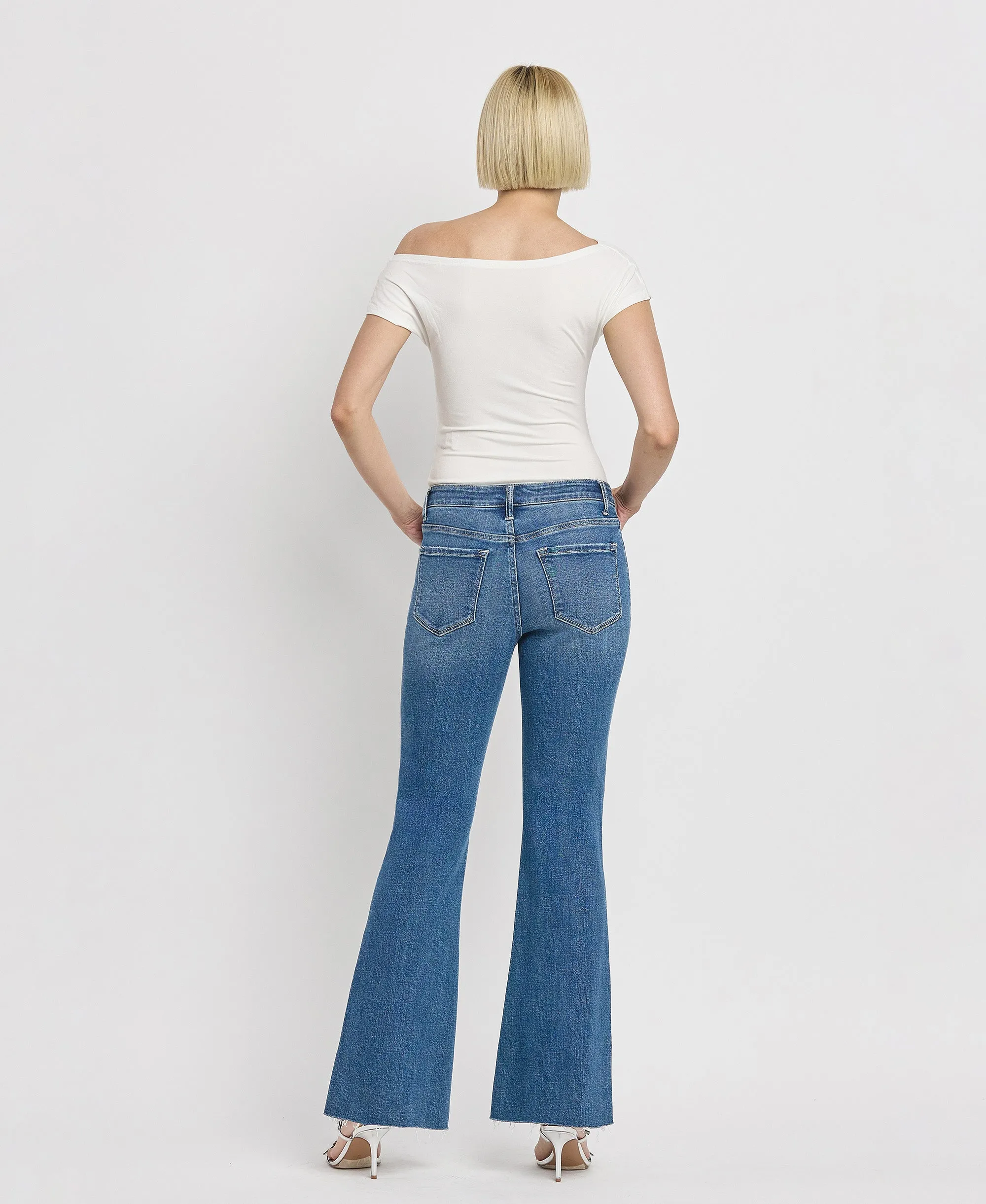Hail - High Rise Relaxed Flare Jeans