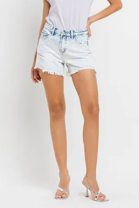 HIGH RISE DISTRESSED SHORTS V2810: MIRACULOUS / XS