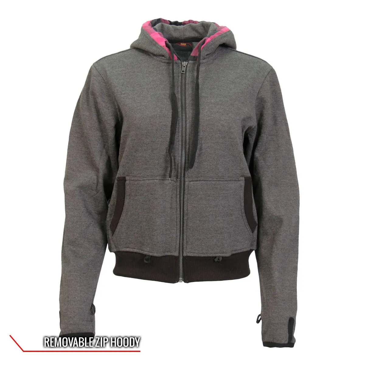 Hot Leathers Women's Jacket With Removable Fleece Lining Separate