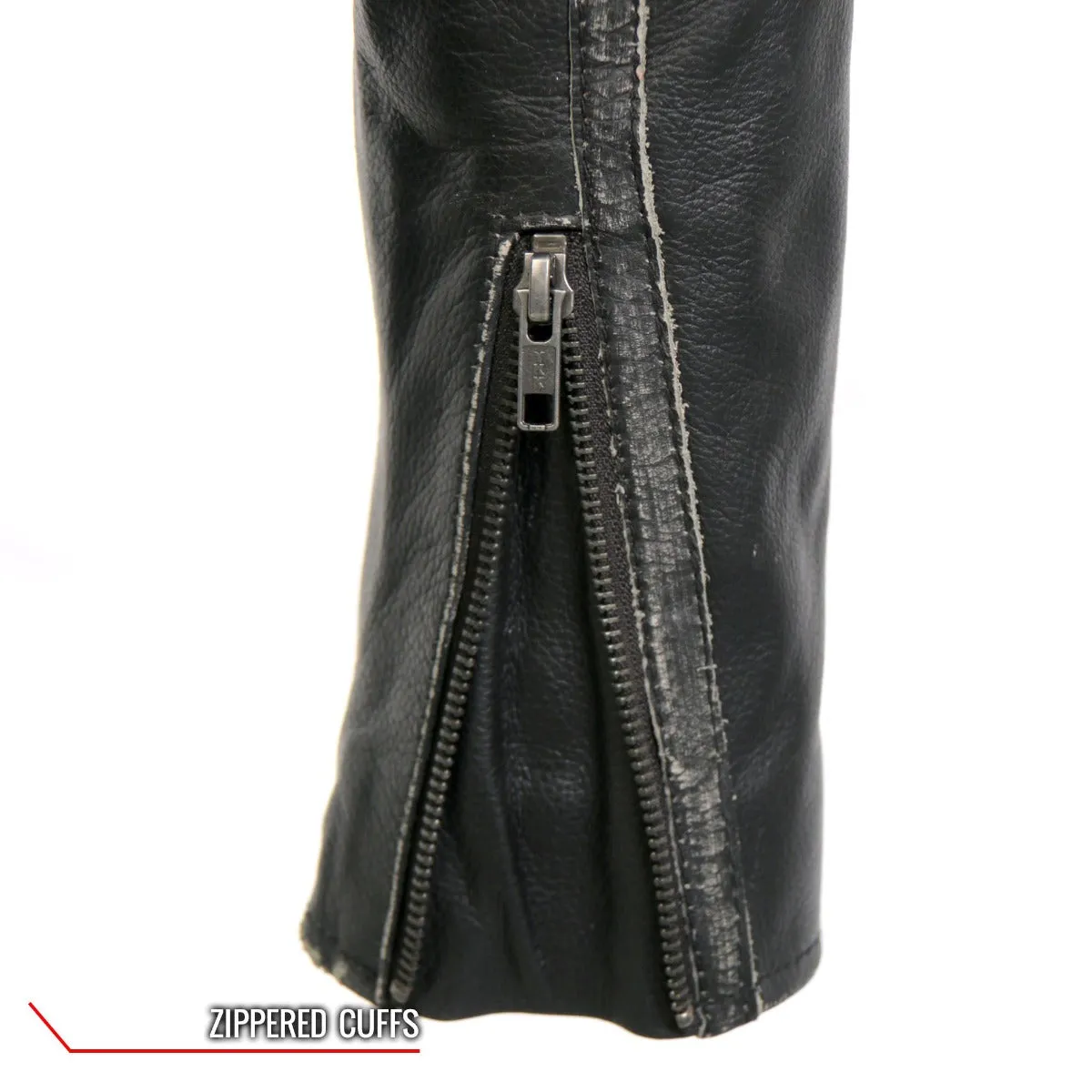Hot Leathers Women's Jacket With Removable Fleece Lining Separate
