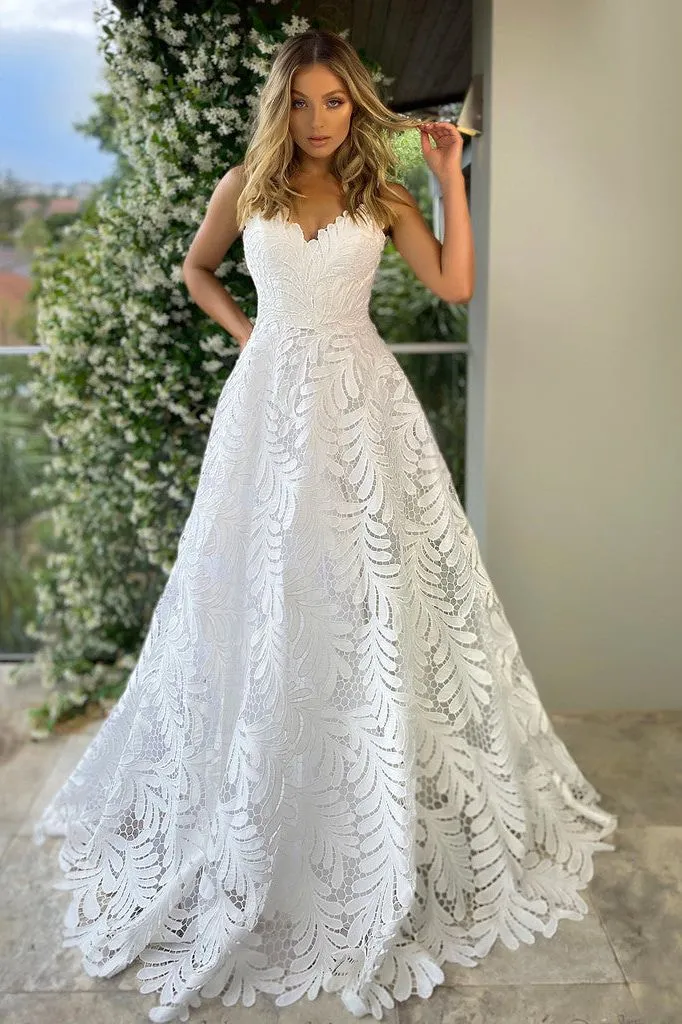 J'ADORE AUSTRALIA Lace GOWN - IVORY