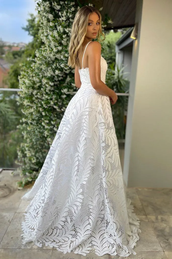 J'ADORE AUSTRALIA Lace GOWN - IVORY
