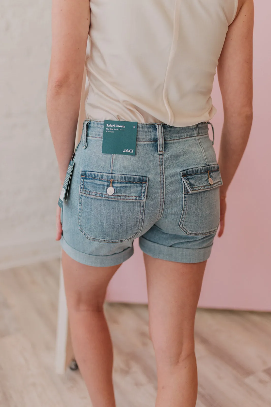 JAG Alex Mid Rise Safari Shorts