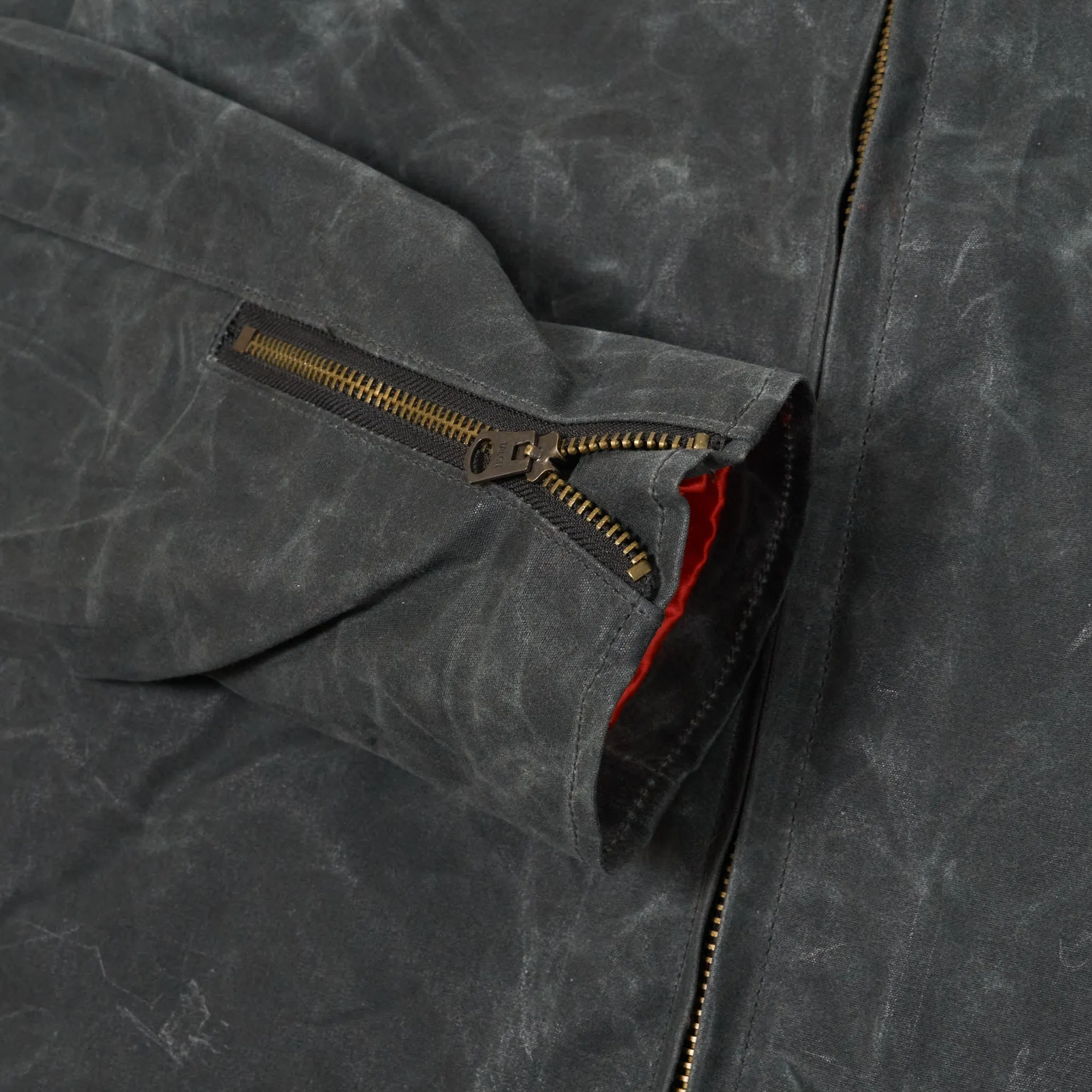 Johnson Motors Heavy Canvas Waxed Cafe Racer Jacket