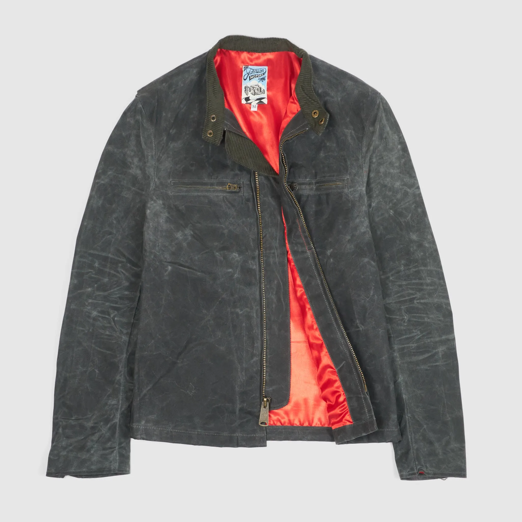 Johnson Motors Heavy Canvas Waxed Cafe Racer Jacket
