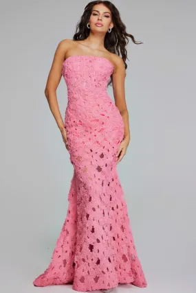 Jovani - 40744 - Floral Mermaid Lace Gown