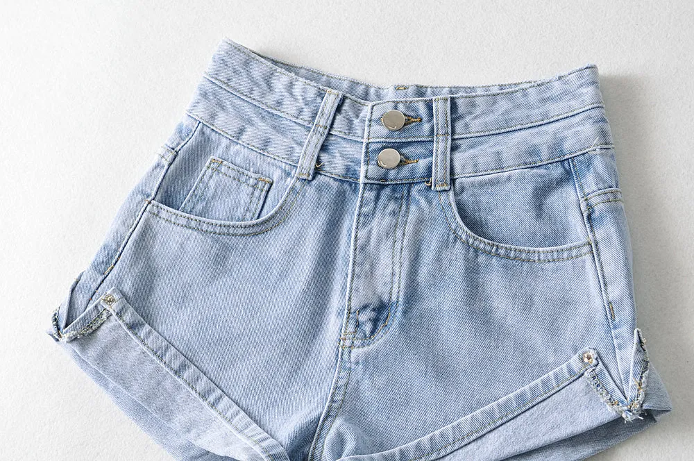 Jovi High Waist Denim Shorts