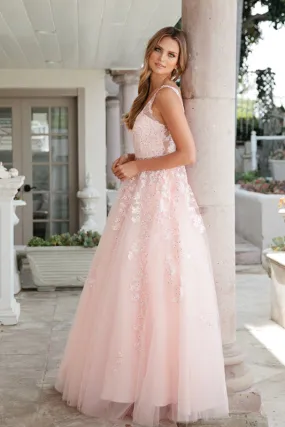 JULIET 224 Floral Appliques Ball Gown