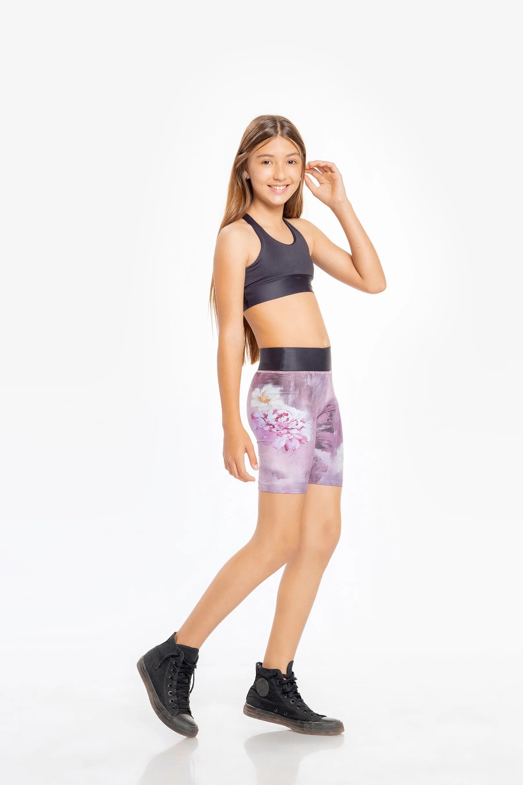 Kids Deep Bloom Rever Denim Bermuda