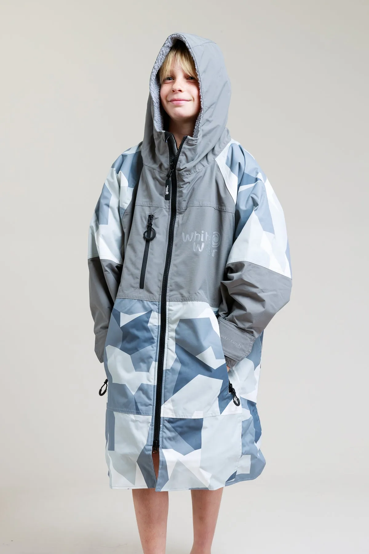 Kids Hard Shell Robe - Arctic Camo