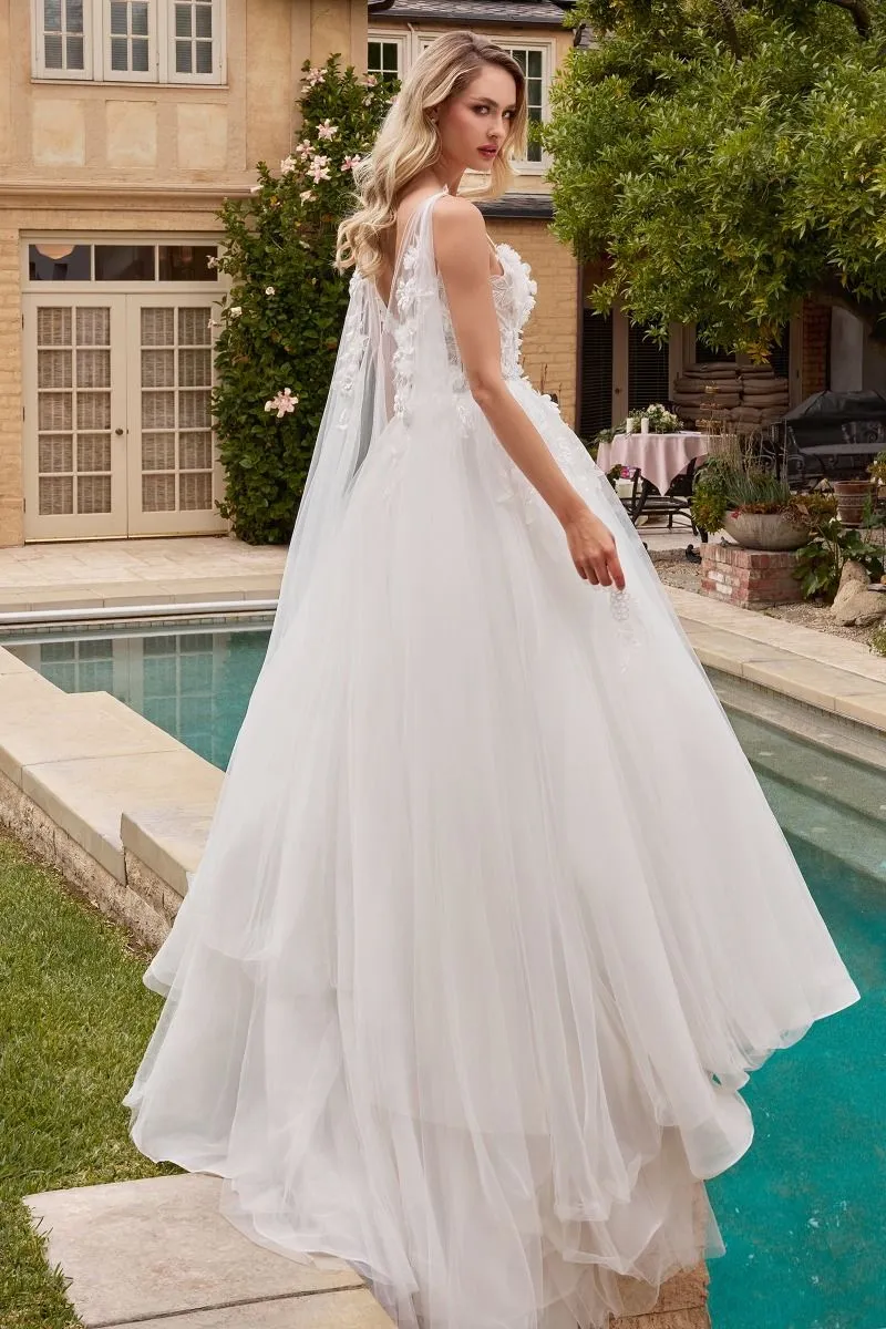 LAYERED TULLE WEDDING BALL GOWN  CDCDS437W