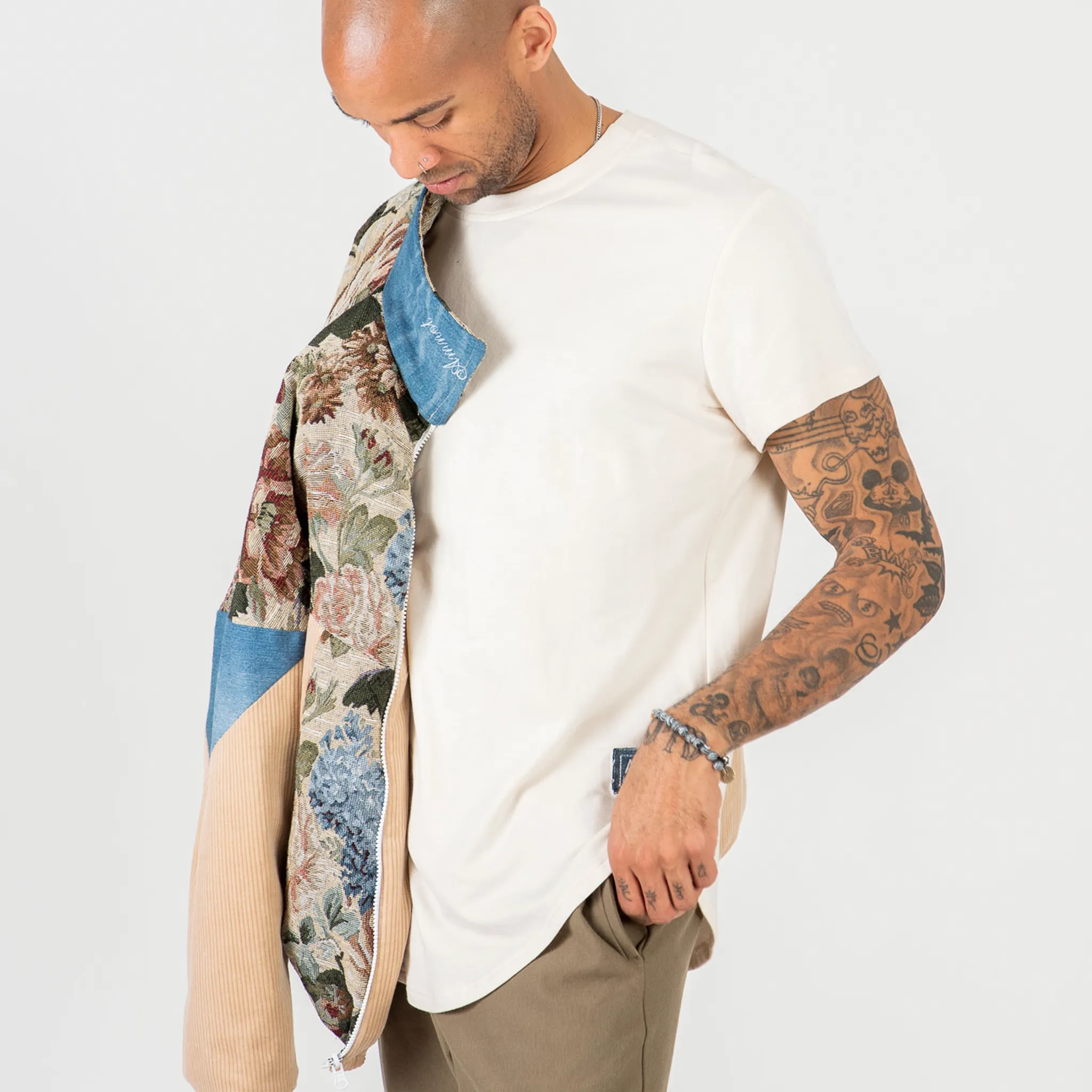 Le blouson rétro réversible fleuri - Petit Unisexe