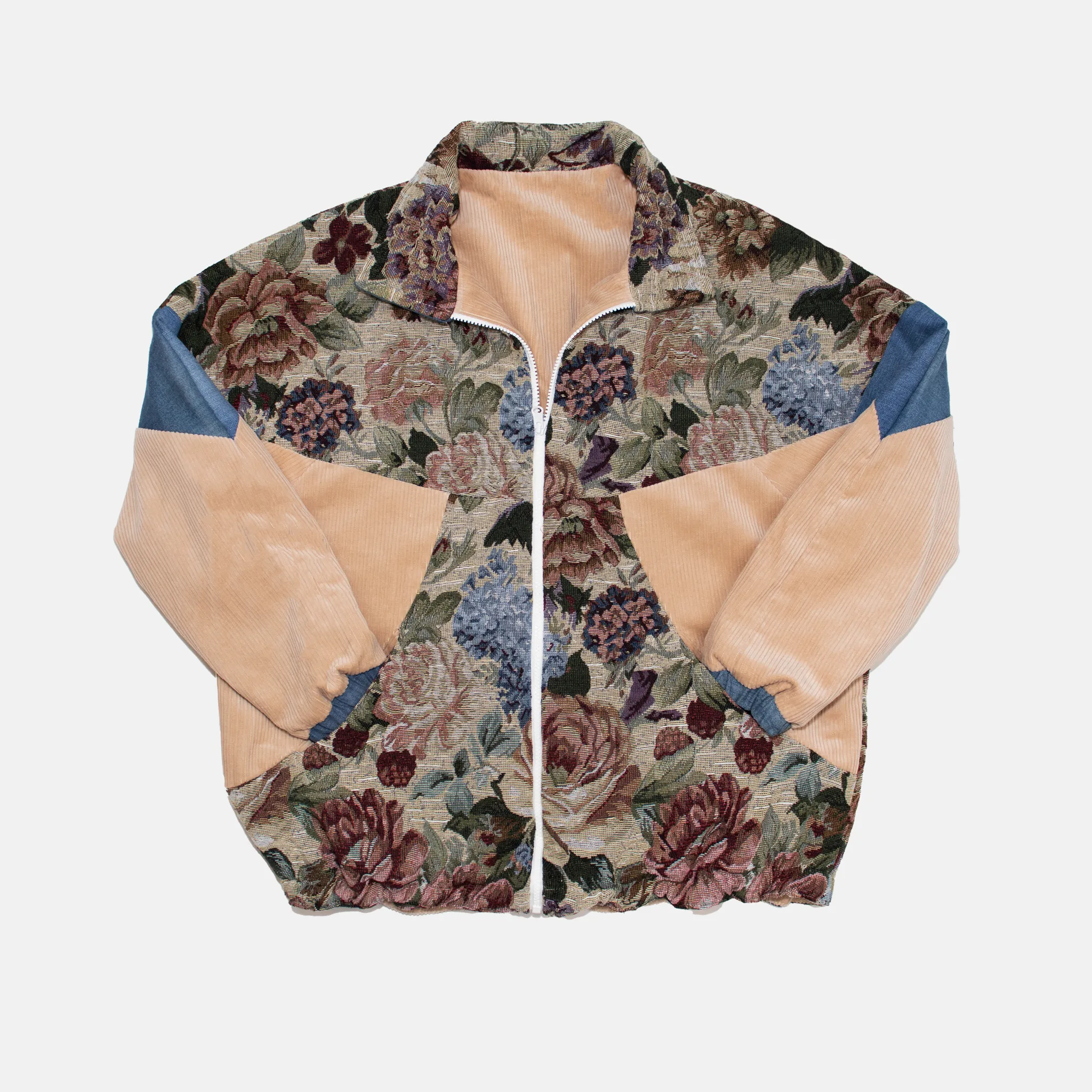 Le blouson rétro réversible fleuri - Petit Unisexe