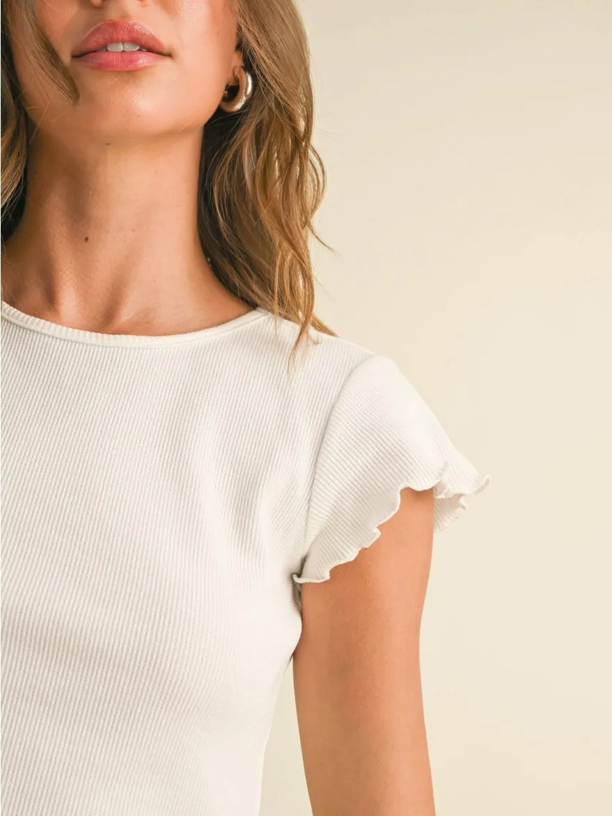 Lettuce Edge Waffle Knit Baby T