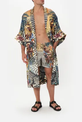 LONG LINE REVERSIBLE ROBE FOR THE LOVE OF LEO