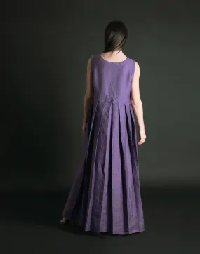 Long Sleeveless Linen  Dress AMBER