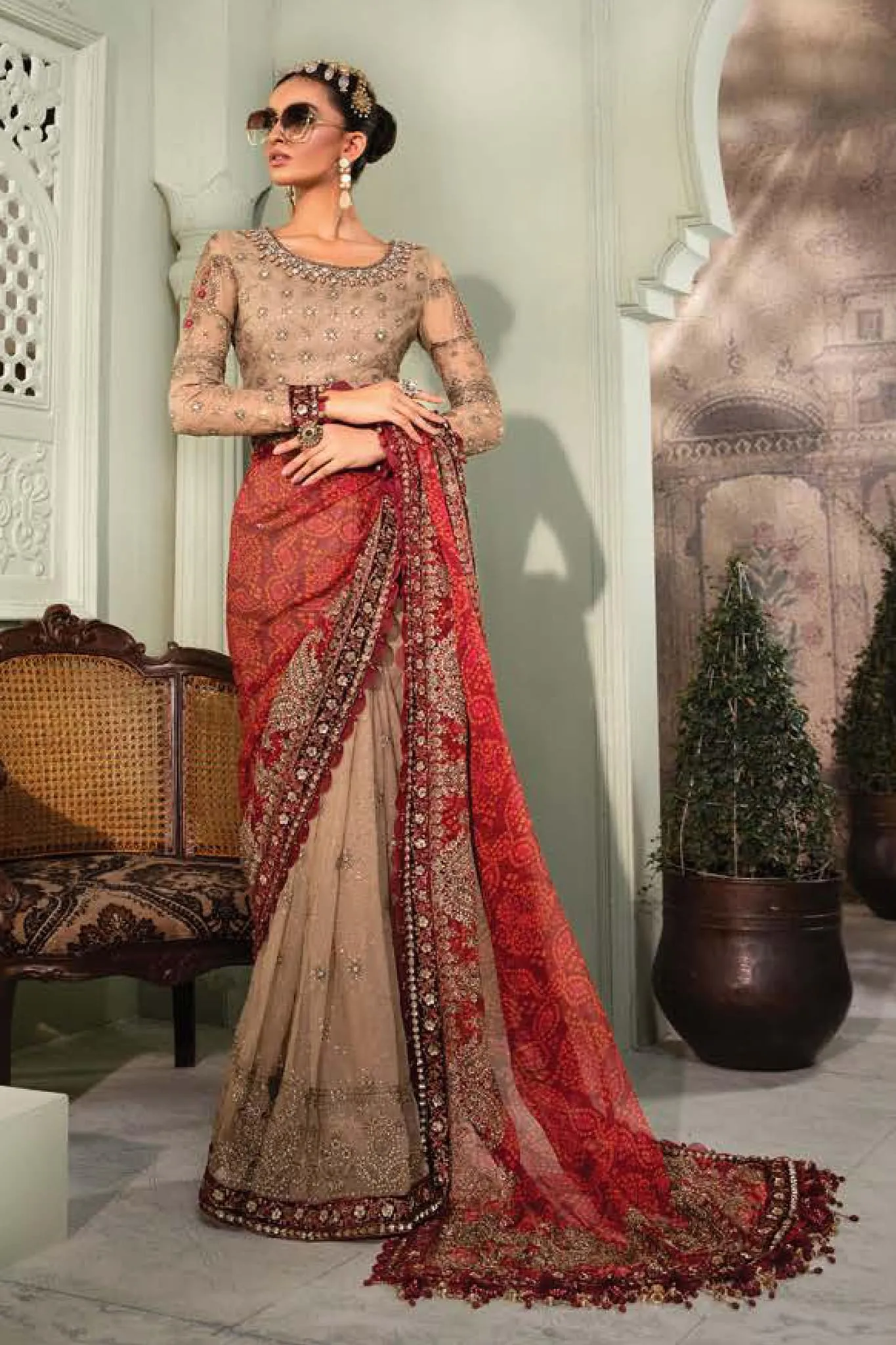 Maria B Unstitched 3 Piece Embroidered Chiffon Collection'2022-D-02