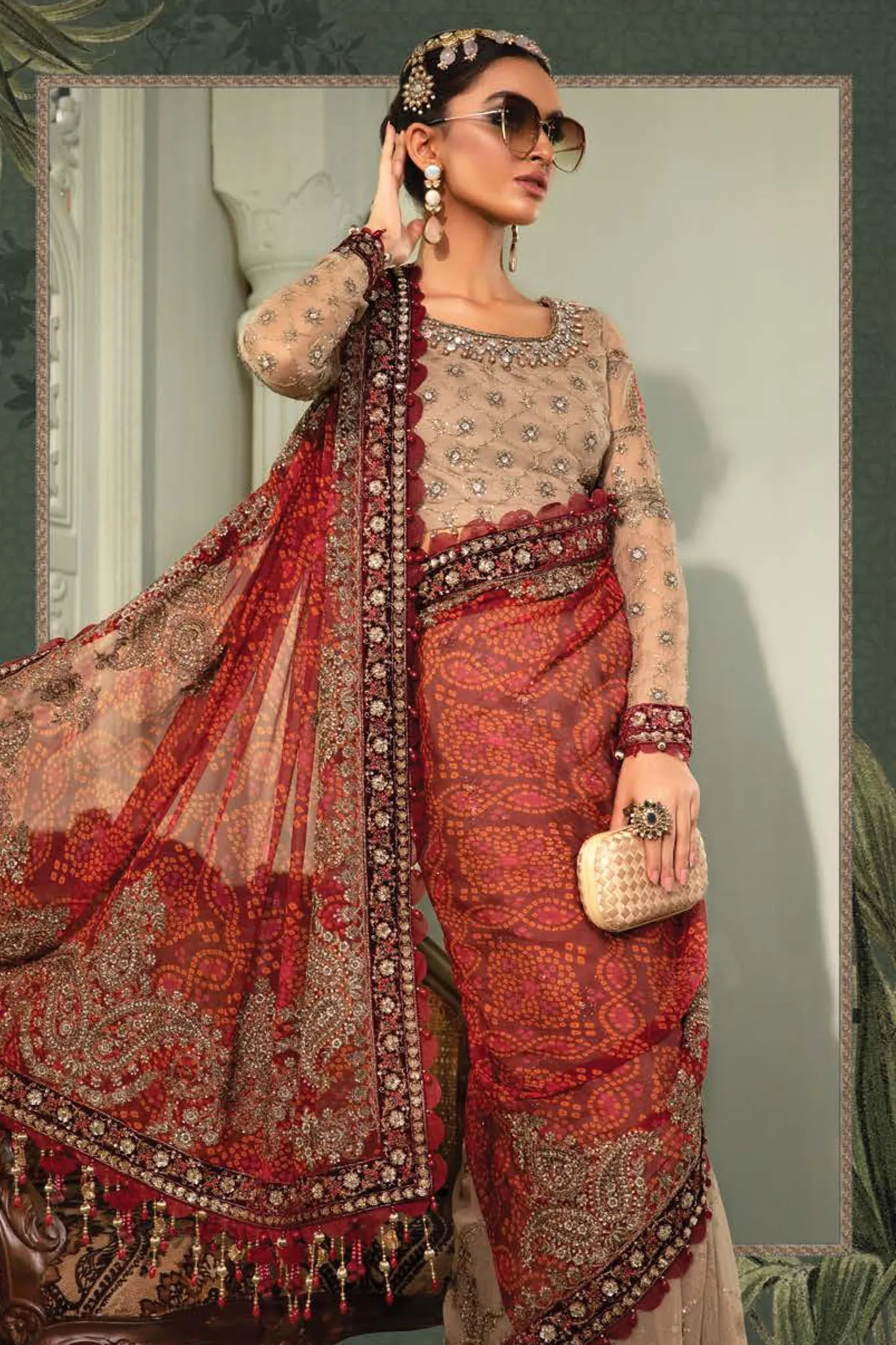 Maria B Unstitched 3 Piece Embroidered Chiffon Collection'2022-D-02