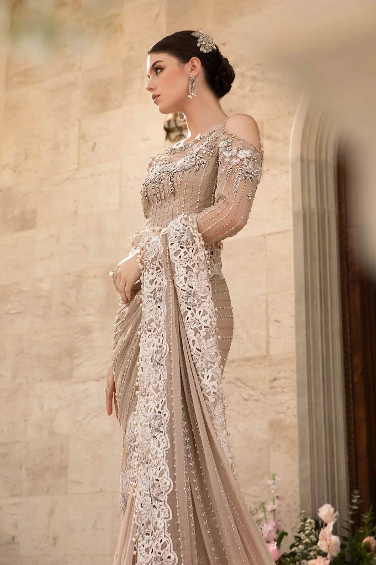 MARIA.B MBroidered Luxury Wedding Formals – Saree BD-2801