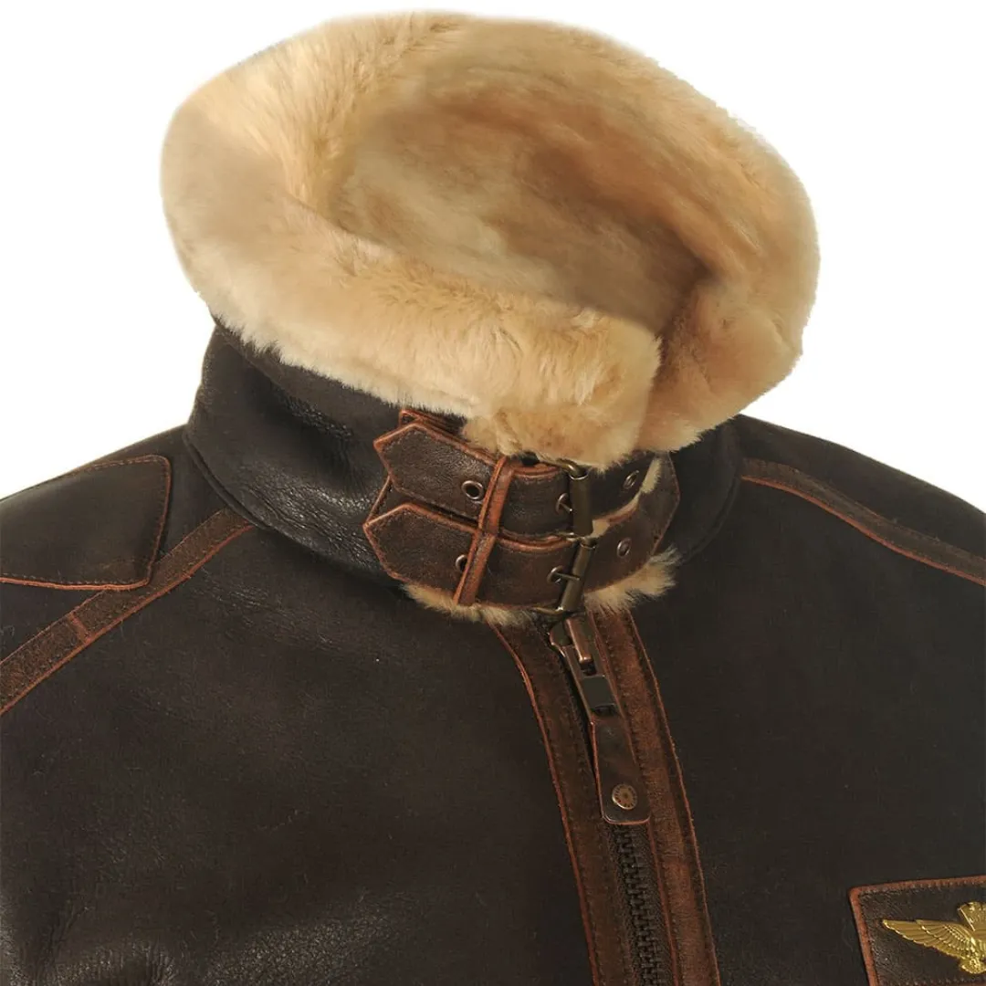 Maverick™ - Classic Shearling Leather Jacket