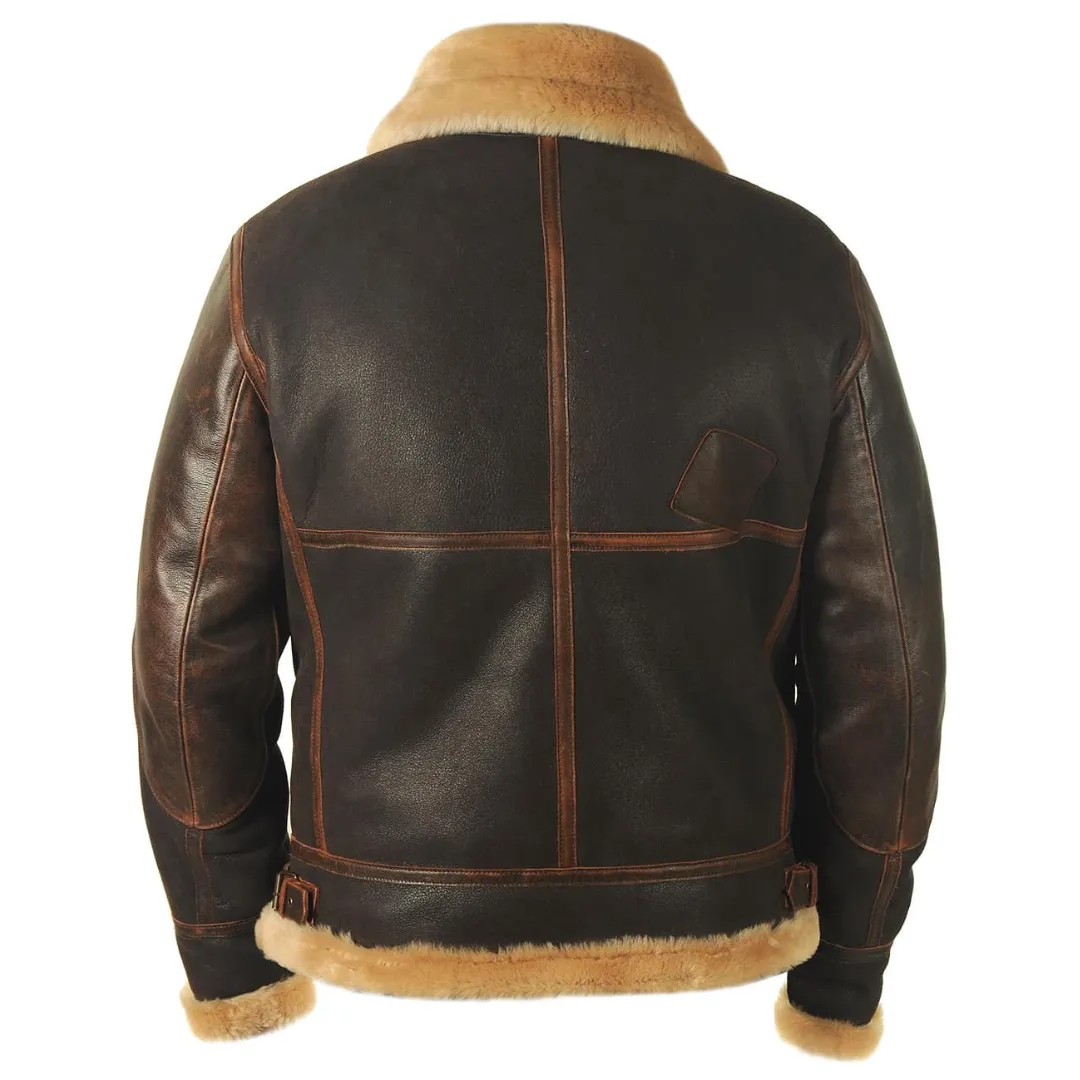 Maverick™ - Classic Shearling Leather Jacket