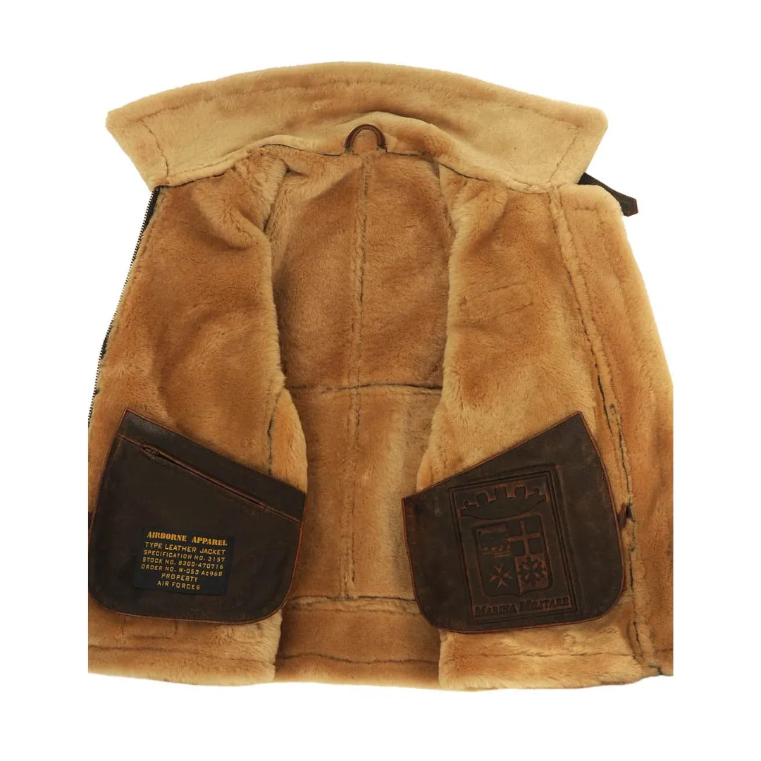 Maverick™ - Classic Shearling Leather Jacket