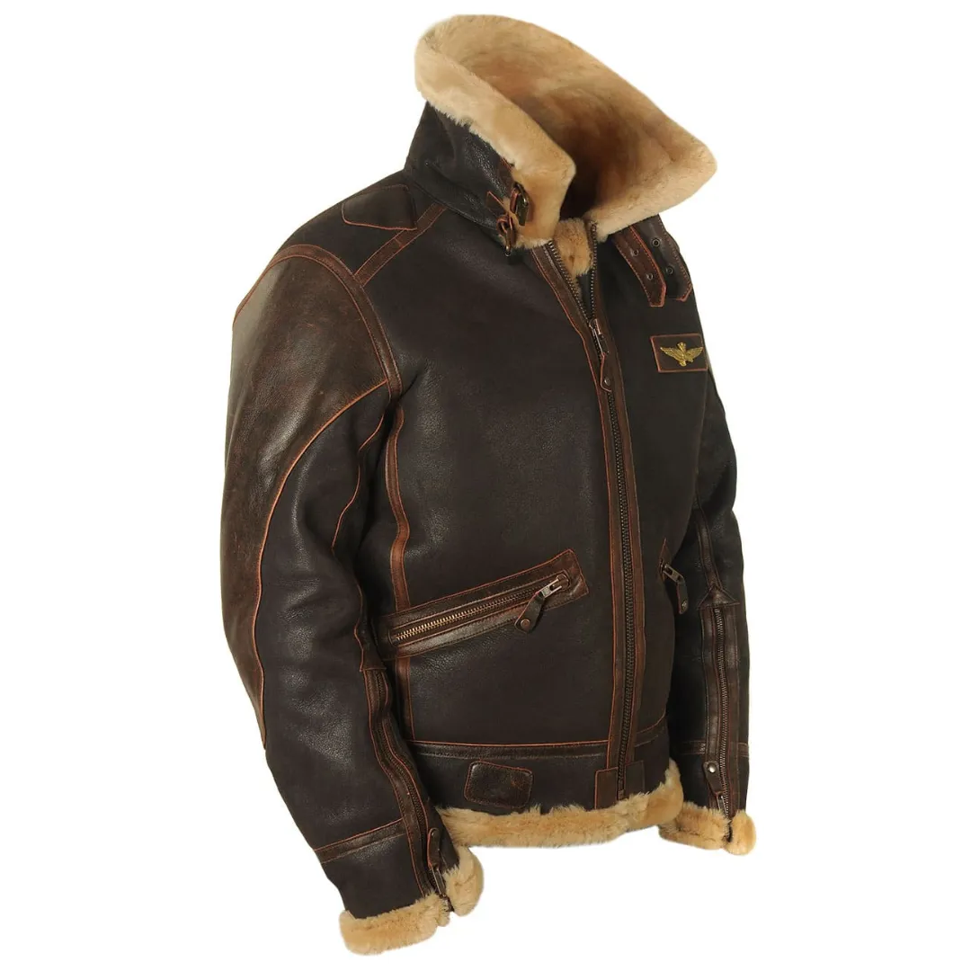 Maverick™ - Classic Shearling Leather Jacket