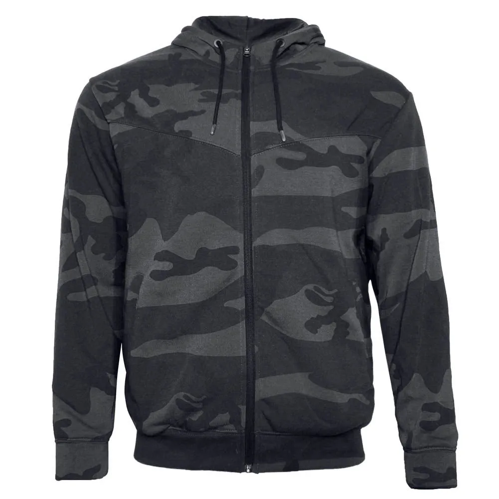 Mens 2-Piece Athletic Set Hoodie Zipper Sweater Jogging Pants Camo Track Suit