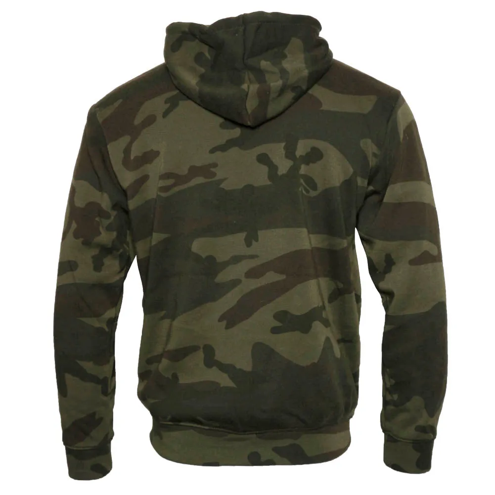 Mens 2-Piece Athletic Set Hoodie Zipper Sweater Jogging Pants Camo Track Suit