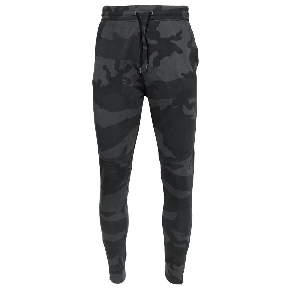 Mens 2-Piece Athletic Set Hoodie Zipper Sweater Jogging Pants Camo Track Suit