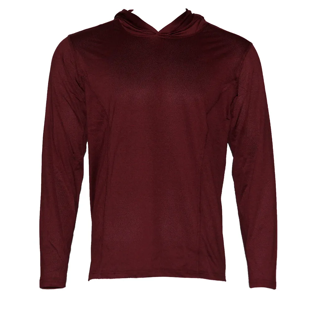 Men's Dri-Fit Hoodie Moisture Wicking Athletic Gym Pullover Long Sleeve Hoodie