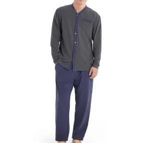 Mens Knit Pajamas #7 Buttoned