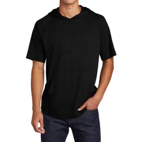Mens PosiCharge Tri-Blend Moisture Wicking Short Sleeve Comfort Hoodie