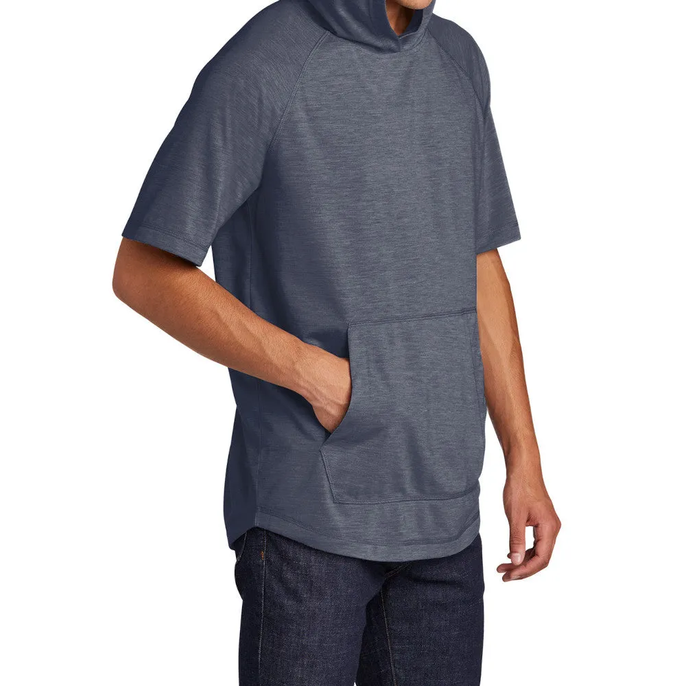 Mens PosiCharge Tri-Blend Moisture Wicking Short Sleeve Comfort Hoodie