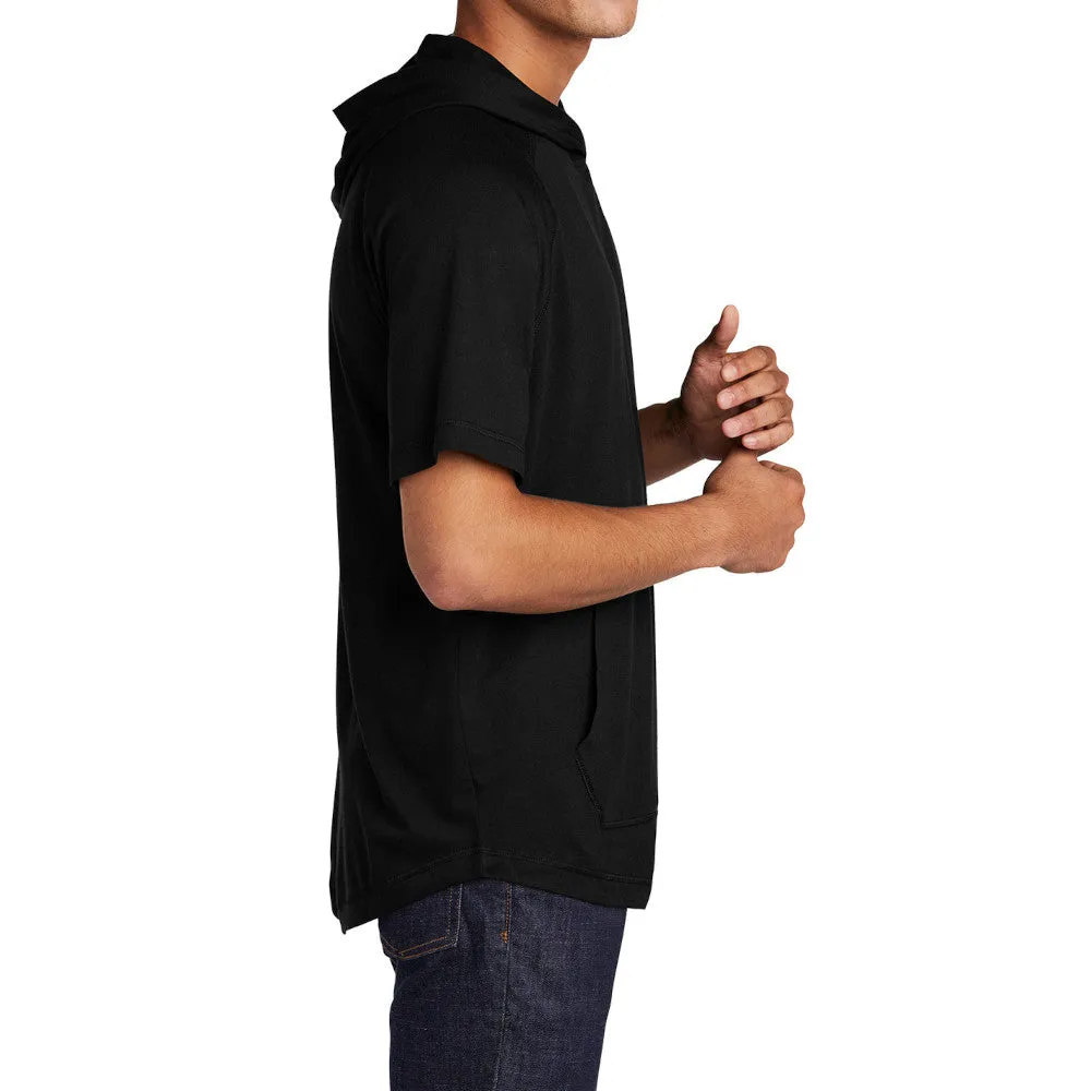 Mens PosiCharge Tri-Blend Moisture Wicking Short Sleeve Comfort Hoodie