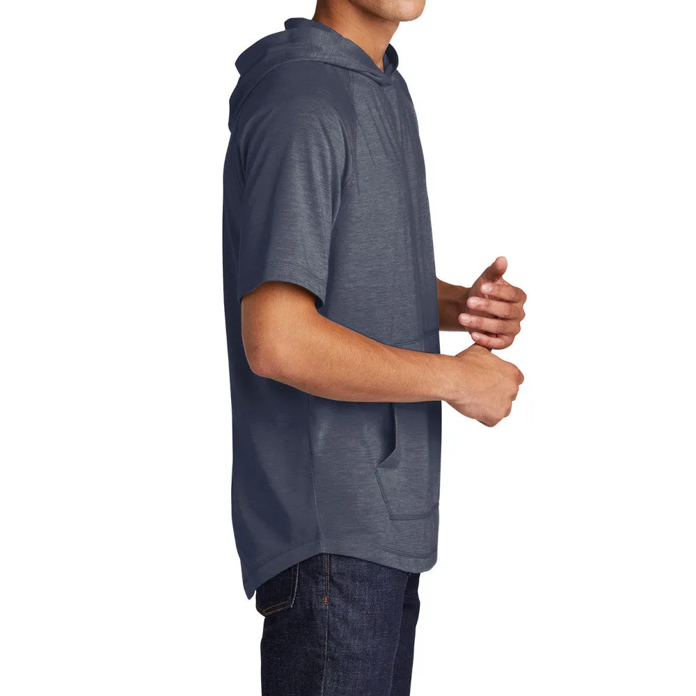 Mens PosiCharge Tri-Blend Moisture Wicking Short Sleeve Comfort Hoodie