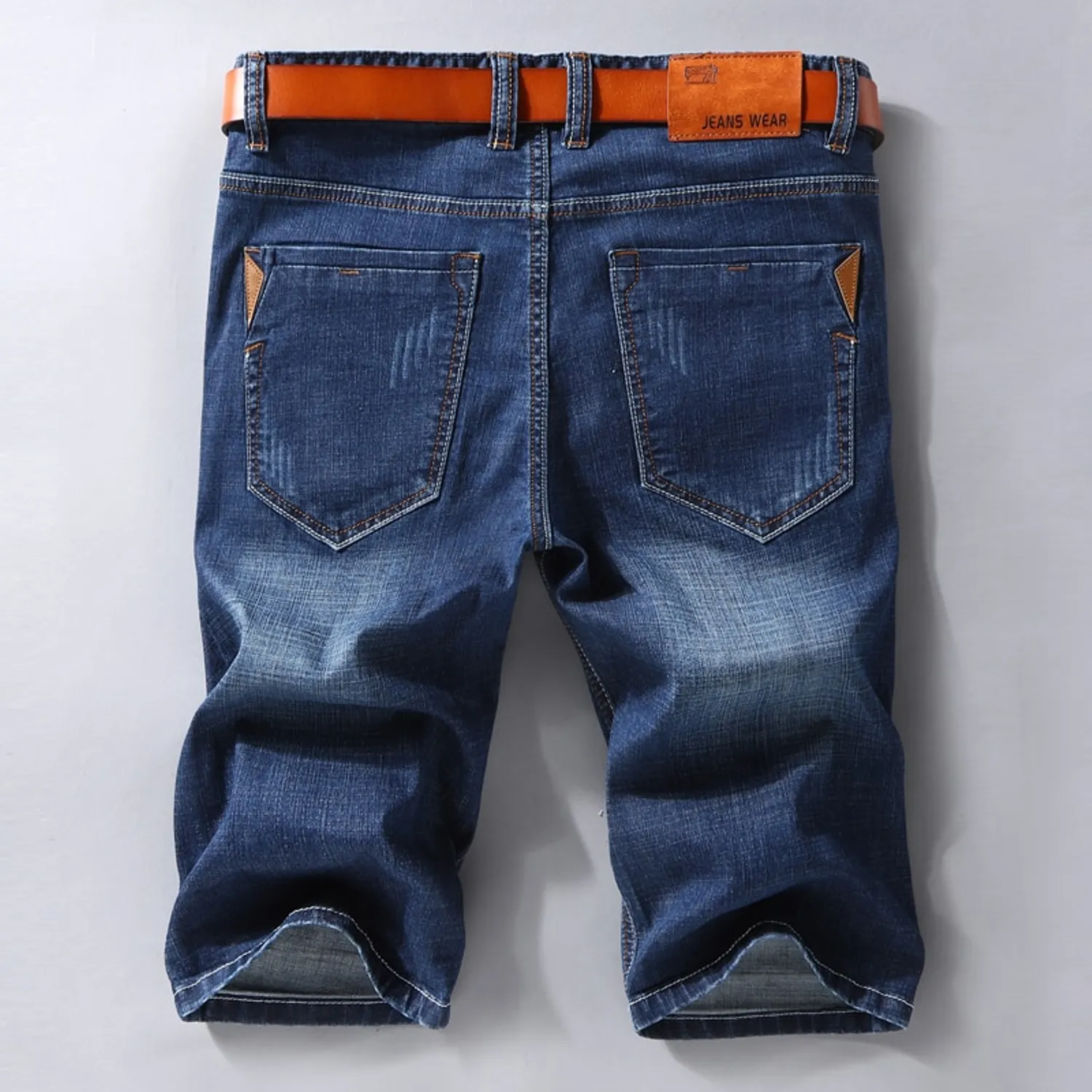Men's Summer Denim Elastic Shorts