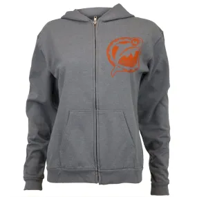Miami Dolphins - Vintage Logo Juniors Overdye Zip Hoodie