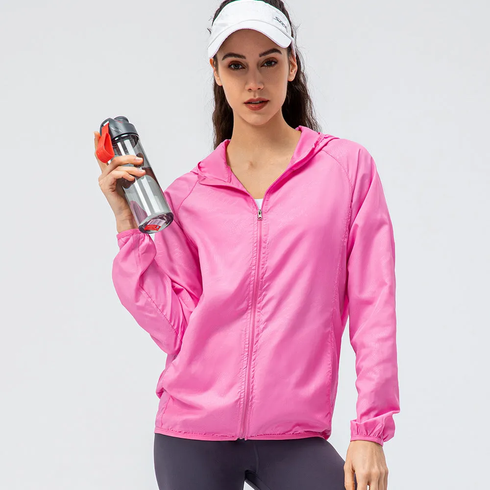 Moisture Wicking Hoodie Outdoor Sports Lightweight Breathable Jacket